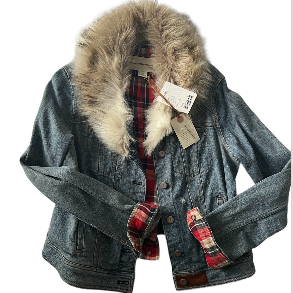 Anthropologie Pilcro Premium Denim Jacket- Removable Collar
